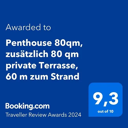 Penthouse 80qm, Zusaetzlich 80 Qm Private Terrasse, 60 M Zum